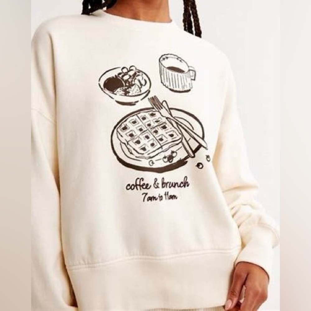 Abercrombie & Fitch A & F Lounge Collection Brunch Sweatshirt Small/ Medium